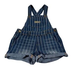DKNY Girl 6 Striped Overall Shorts